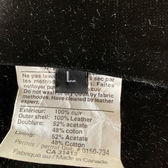 Studio Guy Laroche brown leather coat with mink collar - Picture 13 of 17